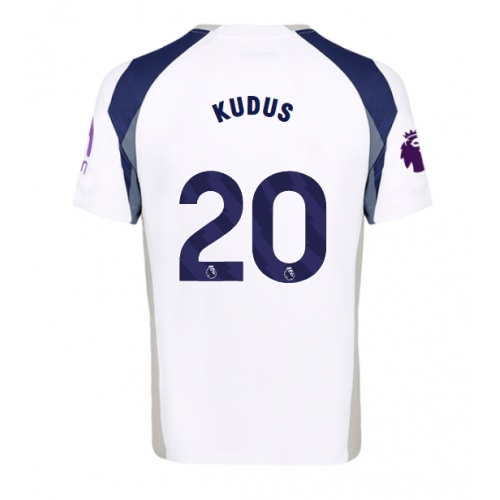 Billige Fotballdrakt Tottenham Hotspur Mohammed Kudus #20 Replika Hjemmedrakt 2025-26 Kortermet Billige Fotballdrakt Tottenham Hotspur Mohammed Kudus #20 Replika Hjemmedrakt 2025-26 Kortermet